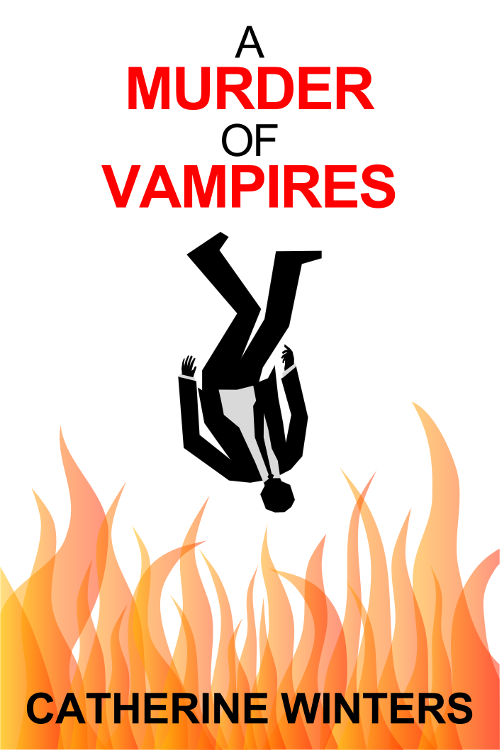 Promotional image six for A MURDER OF VAMPIRES inspired by MAD MEN falling man intro.