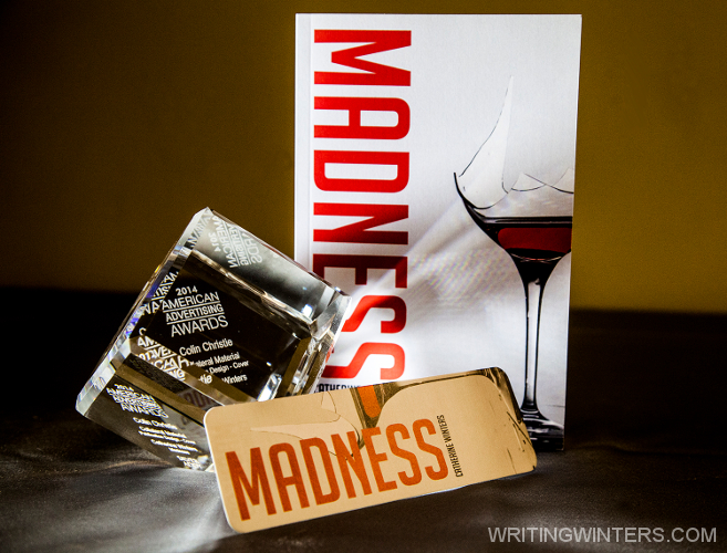 Silver American Advertising Award (ADDY) for Cover Design by Colin Christie on Catherine Winters' Madness