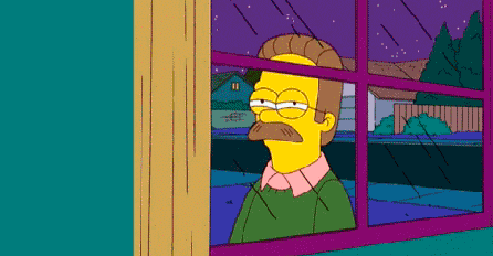 ned flanders, fry, and other memes looking suspicious